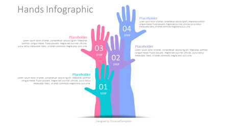 Raised Hands Infographic, Slide 2, 10353, Animated — PoweredTemplate.com