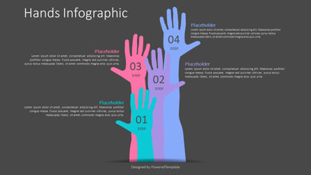 Raised Hands Infographic, Slide 3, 10353, Animated — PoweredTemplate.com
