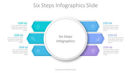 6 Steps Infographics Slide, Slide 2, 10356, Animati — PoweredTemplate.com