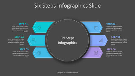 6 Steps Infographics Slide, Folie 3, 10356, Animiert — PoweredTemplate.com
