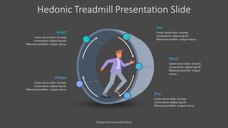 Hedonic Treadmill Free Presentation Slide, Diapositiva 3, 10367, Modelos de negocios — PoweredTemplate.com