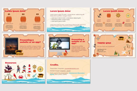 Pirate Treasure Activities for Elementary, Slide 5, 10370, Education & Training — PoweredTemplate.com