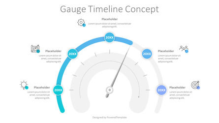 Gauge Timeline Concept, Slide 2, 10375, Business Concepts — PoweredTemplate.com