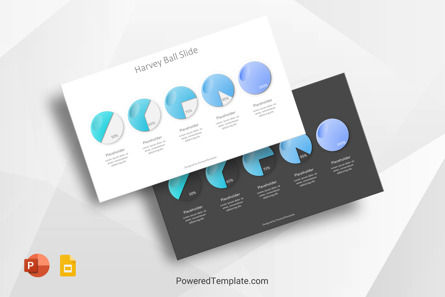 Harvey Ball Slide, Gratis Tema di Presentazioni Google, 10376, Infografiche — PoweredTemplate.com
