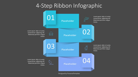4-Step Sticker Banners Infographic, 슬라이드 3, 10377, 인포메이션 그래픽 — PoweredTemplate.com
