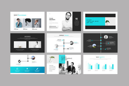 Minimal Clean Presentation, Diapositive 4, 10383, Business — PoweredTemplate.com