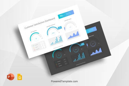 Customer Satisfaction Dashboard, 무료 Google 슬라이드 테마, 10398, 비즈니스 모델 — PoweredTemplate.com