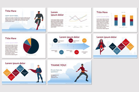 Superhero Template for Presentations, Slide 3, 10401, Business Concepts — PoweredTemplate.com