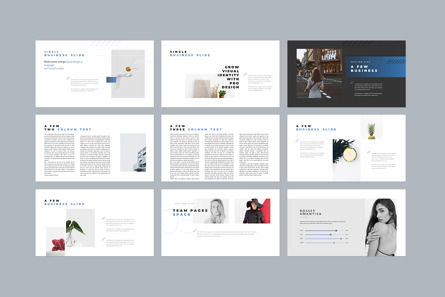 Space Minimal PowerPoint Template, Diapositive 7, 10406, Business — PoweredTemplate.com