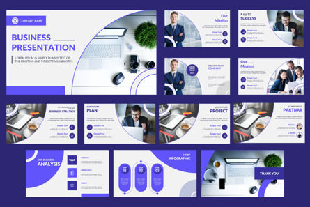 Clean Minimal Business Animated PowerPoint Presentation File, PowerPoint-sjabloon, 10409, Abstract/Textuur — PoweredTemplate.com