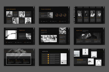 Minimal Dark Business PowerPoint Presentation Template, Diapositive 3, 10418, Business — PoweredTemplate.com
