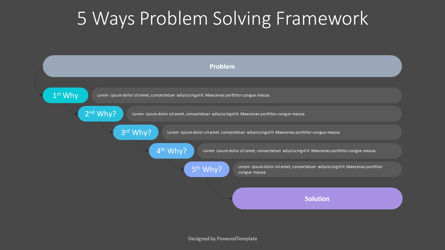 5 Whys Problem Solving Framework, Slide 3, 10424, Business Models — PoweredTemplate.com