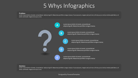 5 Whys Infographics, Diapositive 3, 10430, Modèles commerciaux — PoweredTemplate.com