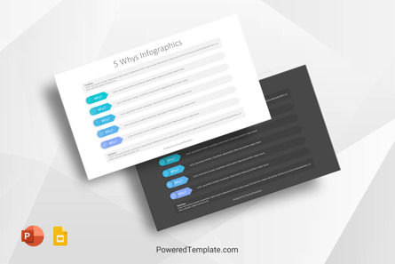 5 Whys Analysis Template, Gratuit Theme Google Slides, 10431, Modèles commerciaux — PoweredTemplate.com