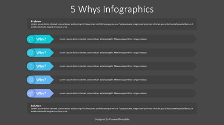 5 Whys Analysis Template, Diapositiva 3, 10431, Modelos de negocios — PoweredTemplate.com