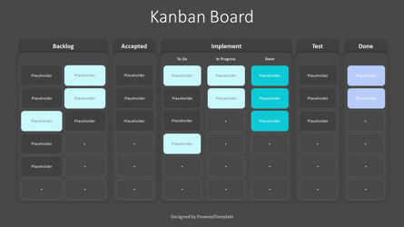 Kanban Board, Slide 3, 10434, Animated — PoweredTemplate.com
