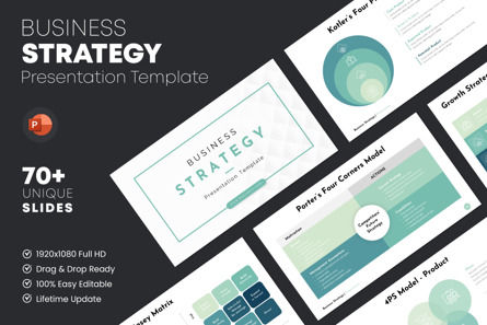 Business Strategy - PowerPoint Template, Plantilla de PowerPoint, 10438, Negocios — PoweredTemplate.com