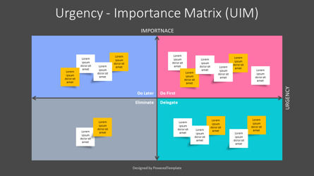Urgency Importance Matrix Template, Slide 3, 10444, Business Models — PoweredTemplate.com