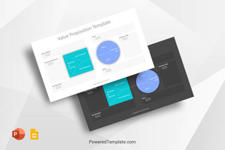 Value Proposition Canvas Template, Gratis Tema Google Slides, 10449, Model Bisnis — PoweredTemplate.com