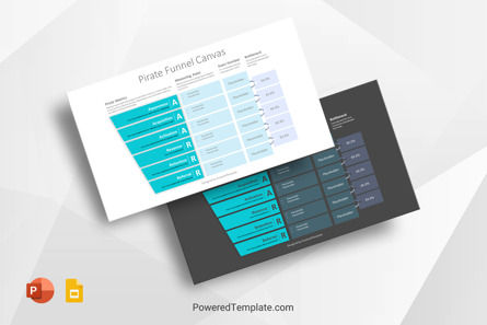 Pirate Funnel Canvas Template, Gratis Google Presentaties-thema, 10451, Businessmodellen — PoweredTemplate.com