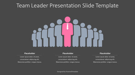 Team Leader Presentation Slide Template, Slide 3, 10467, Business Concepts — PoweredTemplate.com