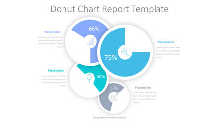 Donut Chart Report Template, Slide 2, 10468, Animated — PoweredTemplate.com