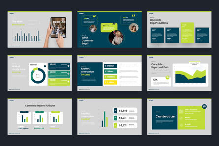 Profile Google Slides Templates, Diapositive 5, 10471, Business — PoweredTemplate.com