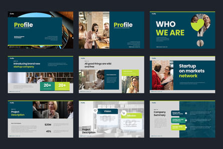 Profile Keynote Templates, Diapositive 2, 10480, Business — PoweredTemplate.com