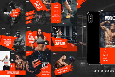 Workout Post Story Instagram PPTX, Diapositiva 2, 10484, Deportes — PoweredTemplate.com