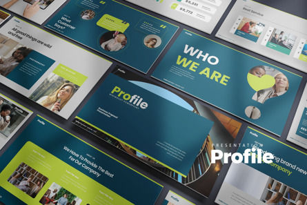 Profile PowerPoint Presentation, 10489, Business Concepts — PoweredTemplate.com