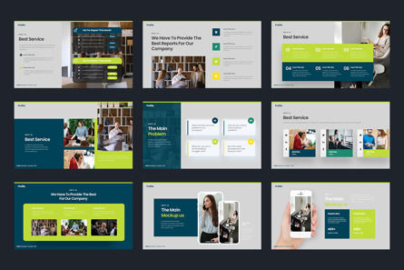 Profile PowerPoint Presentation, Slide 4, 10489, Business Concepts — PoweredTemplate.com