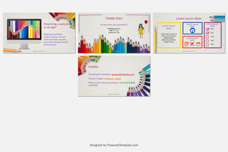 Colorful Pencils Free Presentation Template, Slide 5, 10507, Education & Training — PoweredTemplate.com