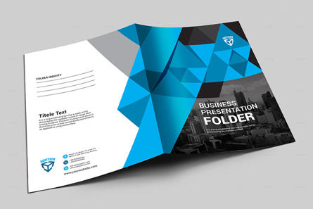 Premium Presentation Folder Design - Graphic Templates