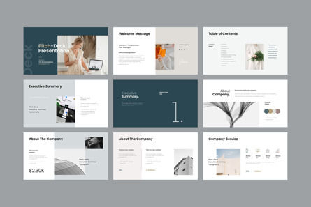 Business Pitch Deck PowerPoint, Diapositive 2, 10518, Business — PoweredTemplate.com