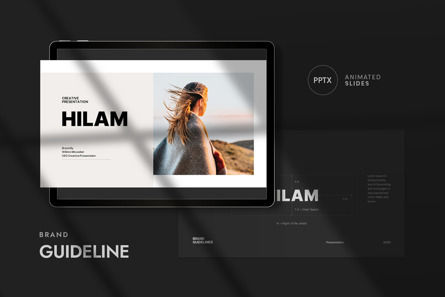 Hilam - Brand Guideline PowerPoint Template, Slide 2, 10521, Business — PoweredTemplate.com