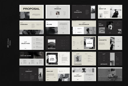 Brand Proposal Minimal PowerPoint Template, Diapositiva 11, 10523, Negocios — PoweredTemplate.com