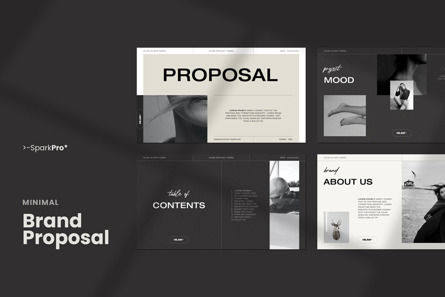 Brand Proposal Minimal PowerPoint Template, Diapositiva 2, 10523, Negocios — PoweredTemplate.com