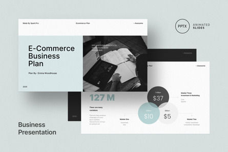 E-Commerce Business PowerPoint Template, Diapositiva 2, 10526, Negocios — PoweredTemplate.com