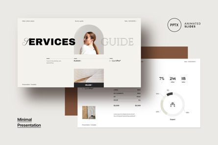 Services Pricing Guide PowerPoint Template, PowerPointテンプレート, 10536, ビジネス — PoweredTemplate.com