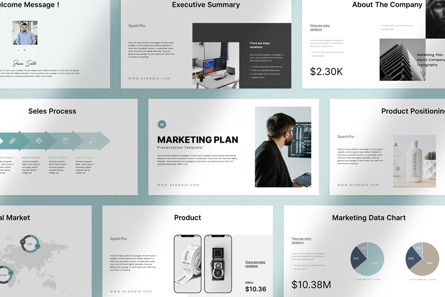 Marketing Plan Presentation Template, Slide 2, 10545, Business — PoweredTemplate.com