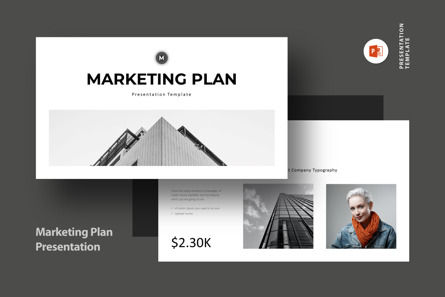 Marketing Plan Elegant Presentation, PowerPoint Template, 10549, Business — PoweredTemplate.com