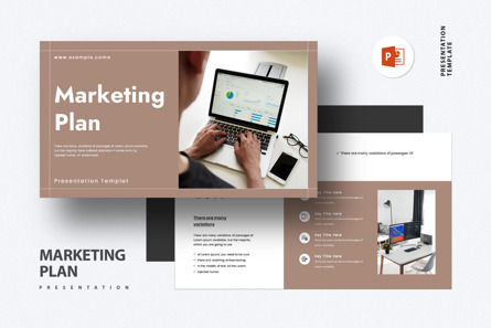 Marketing Plan Presentation, Modele PowerPoint, 10550, Business — PoweredTemplate.com