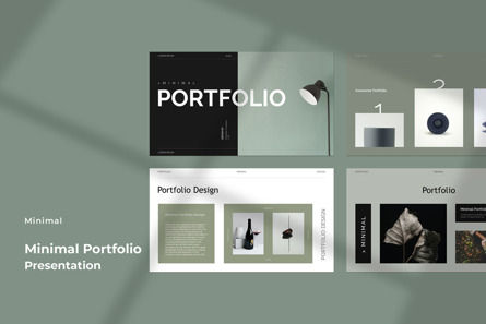 Minimal Portfolio Presentation, 슬라이드 2, 10554, 비즈니스 — PoweredTemplate.com