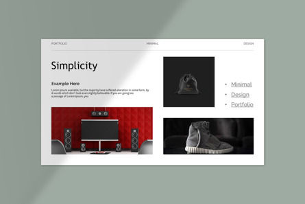 Minimal Portfolio Presentation, Slide 3, 10554, Bisnis — PoweredTemplate.com