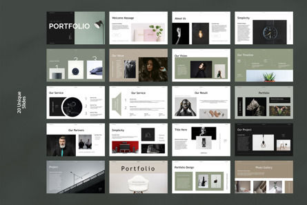 Minimal Portfolio Presentation, Folie 9, 10554, Business — PoweredTemplate.com