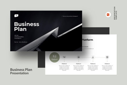 Business Plan Presentation, Modello PowerPoint, 10557, Lavoro — PoweredTemplate.com