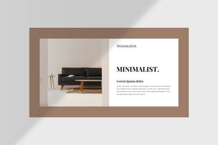 Minimalist Presentation Template, Folie 3, 10559, Business — PoweredTemplate.com