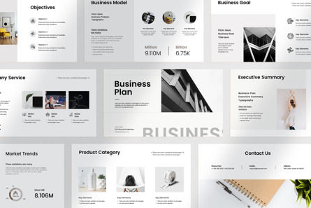 Business Plan Presentation Template, Diapositive 5, 10561, Business — PoweredTemplate.com
