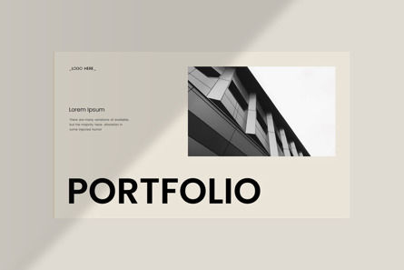 Portfolio Presentation Template, Slide 3, 10564, Business — PoweredTemplate.com