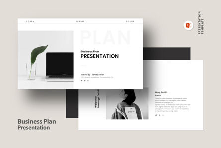 Business Plan Presentation, PowerPoint-sjabloon, 10565, Bedrijf — PoweredTemplate.com